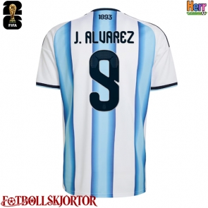 Argentina Julian Alvarez #9 Hemmatröja VM 2026 Kortärmad